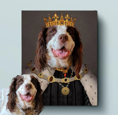 Elegant Royal Pet Artwork